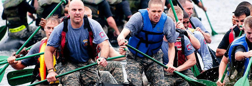 marines lors d'un team building